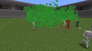 JUNGLE ZOMBIE CASTLE vs MINECRAFT in Mob Battle