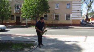 Michael #Jackson - Human #Nature. #Саксофон Андрей Романенко. Outdoors walking with saxophone