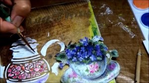 Studio Decoupage Tutorial Tea Box 3D Effect