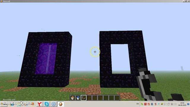 Как сделать портал в ад без алмазной кирки! смотреть онлайн