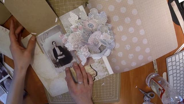 Проект "Настоящий скрапбукинг. Семейный альбом". 1 разворот. Корзина с цветами смотреть онлайн