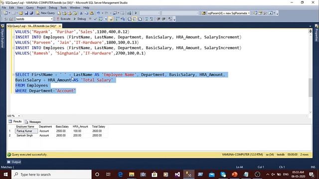 (#6) Arithmetic Operators in SQL | SQL Arithmetic Operators | SQL Tutorial