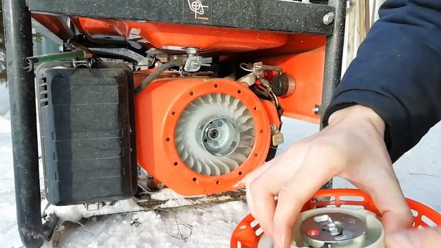 замена пускача на бензогенераторе. смотреть онлайн