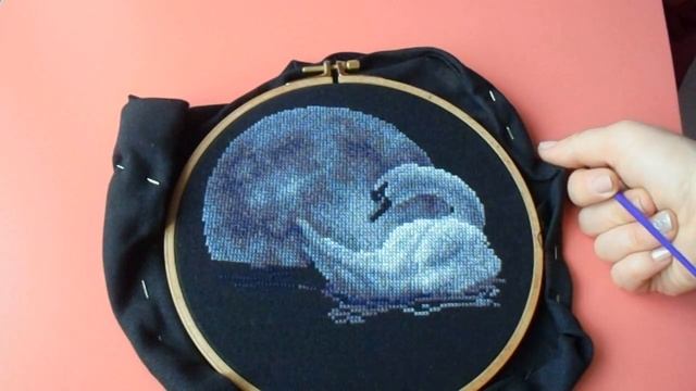 Вышивка крестиком. Аленький цветочек + Лунный лебедь. Отчет №2 смотреть онлайн