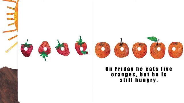 The Very Hungry Caterpillar Book | Simpler Version | Story time #7 смотреть онлайн