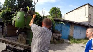 Фрезерный станок 6Н11.Покупка,доставка,затягиваю в гараж.