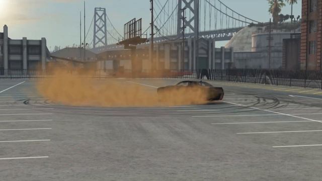 Drifting a dodge challenger (Beamng Drive)