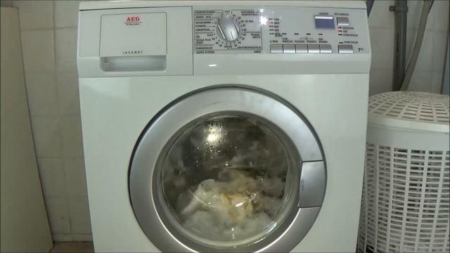 AEG Electrolux lavamat 64857 L, 30 °C synthetics 20 minutes program, washing machine, lavadora #189 смотреть онлайн
