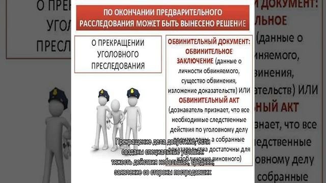 Прекращение уголовного дела
