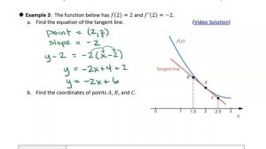 8.0i The Derivative of a Function: Example 3