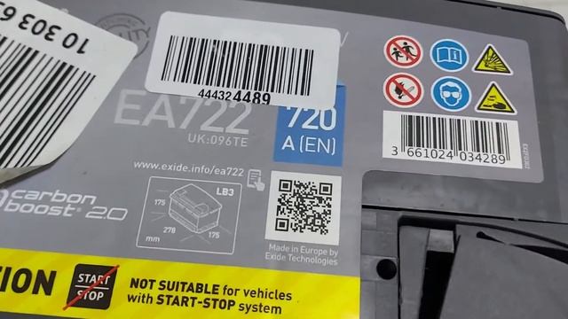 Дата изгототовления аккумулятора vag артикул jzw915105 и exide артикул EA722 смотреть онлайн