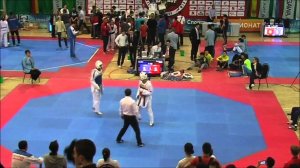 Taekwondo WTF. Соревнования Патриот. 09.05.2015. Чан Ден Сир-Максулев.