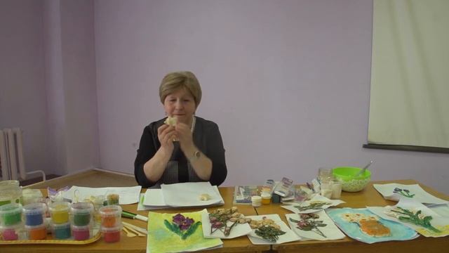 Лепка из теста Поделка Цветы 1 смотреть онлайн