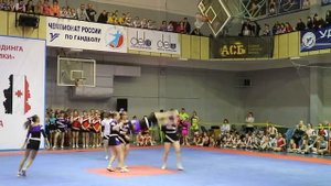 Cheerleading. Чир спорт. Команда Sunrise.