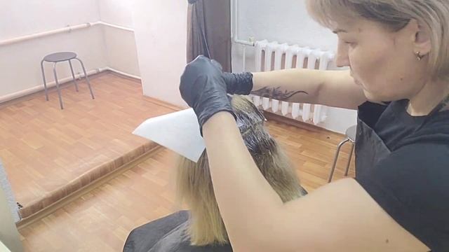 Hair coloring.Окрашивание седых волос. Прощай седина!!!