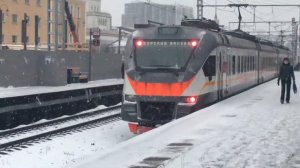 Электропоезда ЭП2Д-0024 ЦППК «Кремлёвские курсанты» И ЭП2Д-0075 ЦППК