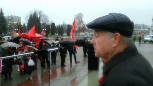 Выступление на митинге в Костроме коммуниста Ильина Г.В.