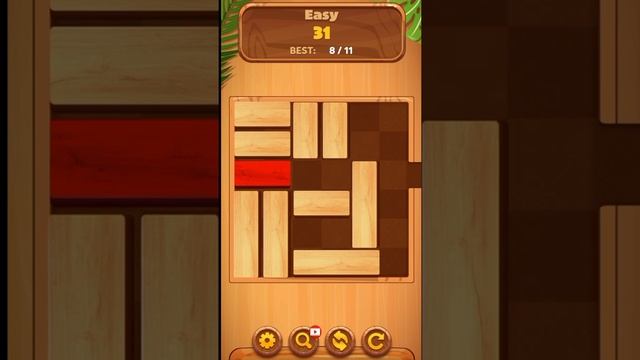 Unblock Sliding Block Puzzle Game Easy Level 31 #shorts #unblockpuzzle