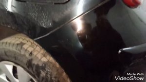 Nissan Micra полировка бампера.