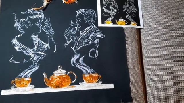 #вышивкакрестом#ФИНИШ!Чайная фантазия??Оформление?