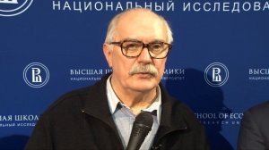 Никита Михалков после форума в НИУ ВШЭ 27.02.2012
