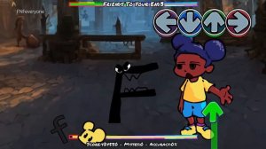 FNF Friends To Your End But Amanda The Adventurer x Alphabet Lore Sings It - Friday Night Funkin'