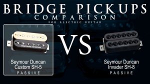 Seymour Duncan CUSTOM SH-5 vs INVADER SH-8 - Bridge Guitar Pickup Comparison Tone Demo