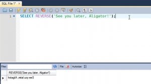 SQL Tutorial - 44: REVERSE() & STRCMP() Functions