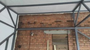 Гараж из сэндвич-панелей 7х7х3 двое ворот с примыканием к существующей стене