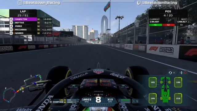 F1 2021 - Let's Make Pérez World Champion #5: 100% Race Baku | PS5