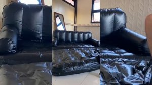 Inflatable Sofa Bed 5-in-1 Black Couch by Bestway