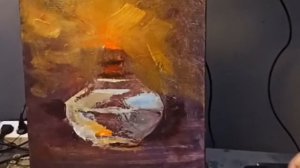 Как нарисовать огонь маслом. Видео урок рисования для начинающих
