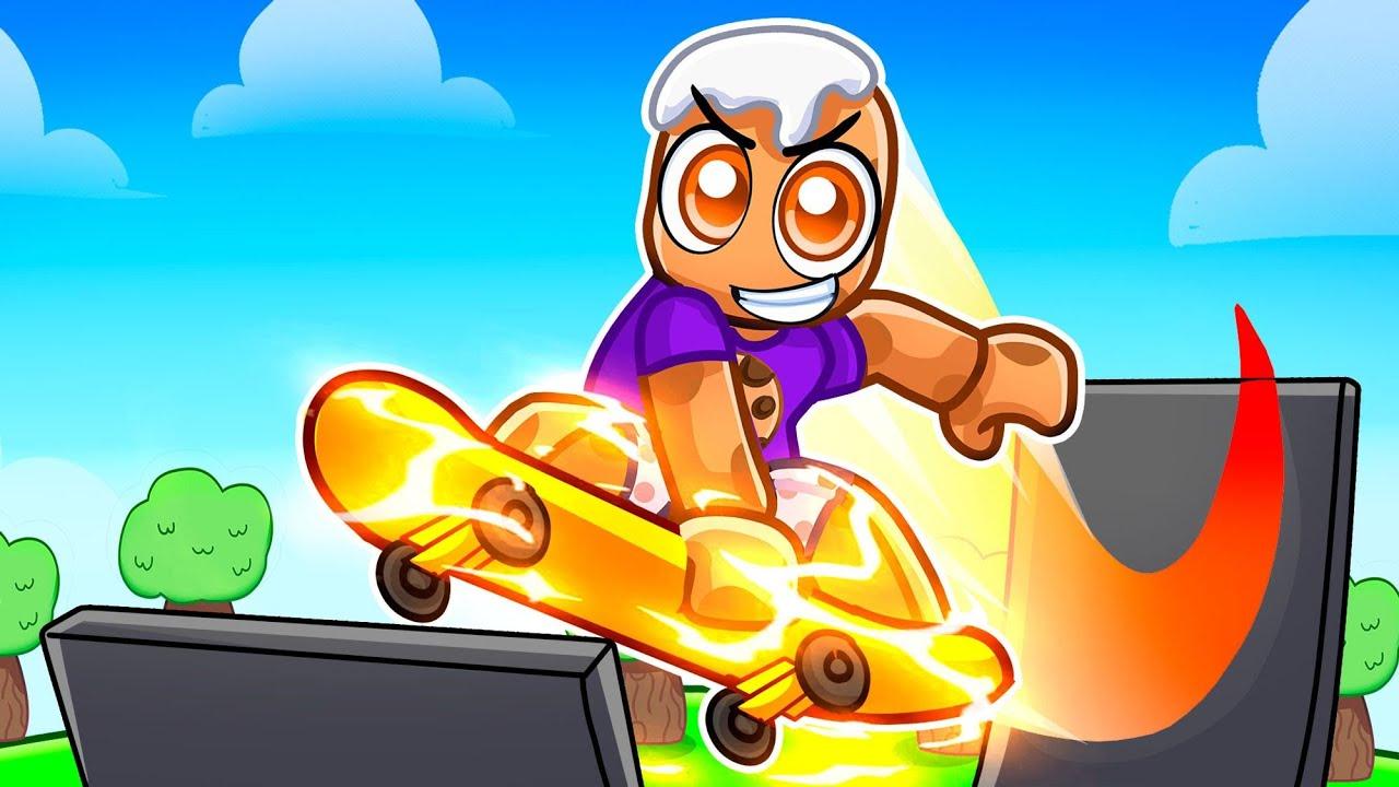 «Роблокс Обби, но мы были на ЗОЛОТЫХ СКЕЙТБОРДАХ!» перевод - CookieBlox смотреть онлайн