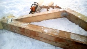 Делаю волокушку "треугольник" для чистки снега.