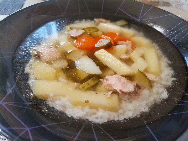 Рассольник с рисом. Рецепт за минуту. смотреть онлайн