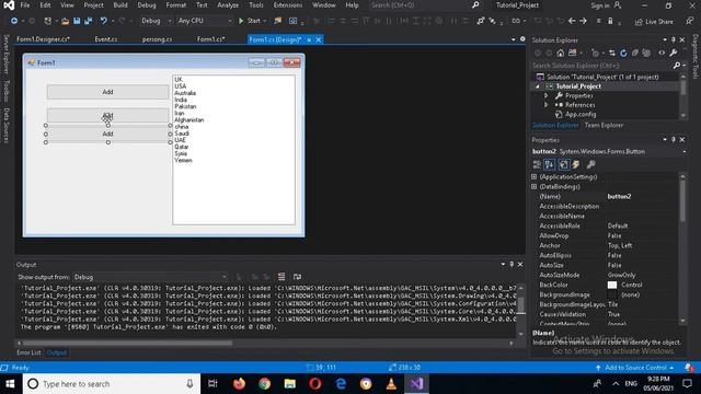 C# ListBox | ListBox C# | How to use List Box C# Windows Form | C# ListBox Control