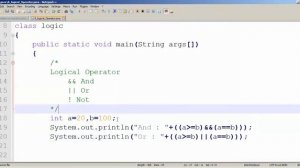 Logical Operator In Java Tamil