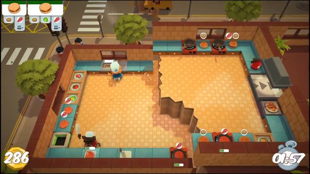Overcooked - 2 players - Lvl1-6 *WR* 598