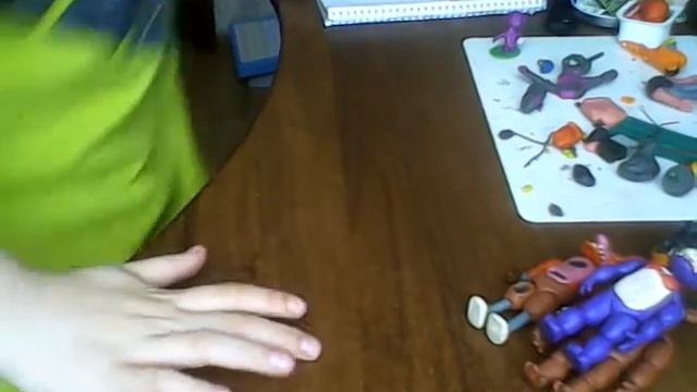 Мои  поделки из пластилина по фнафу