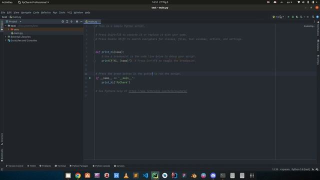 How to Create Python Project in PyCharm OpenCV on Ubuntu Linux