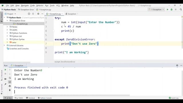 Python Exception | #24 Python Tamil Tutorial for Beginners