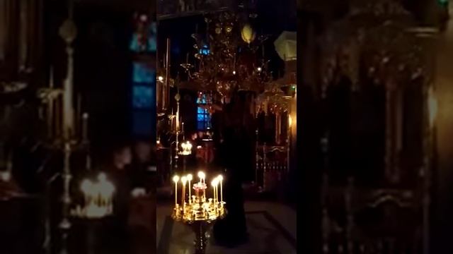 Служба в монастыре Афона