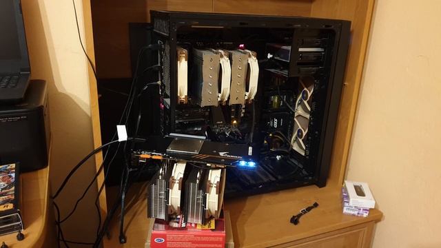 CPU cooler on GPU, Noctua NH-D15 on 1080ti Aorus GTX Nvidia Geforce Insane Xtreme Cool and Quiet DI смотреть онлайн