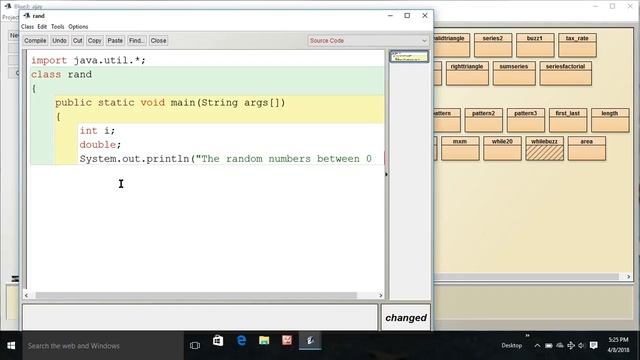 Java program to print random numbers between o and 1. смотреть онлайн