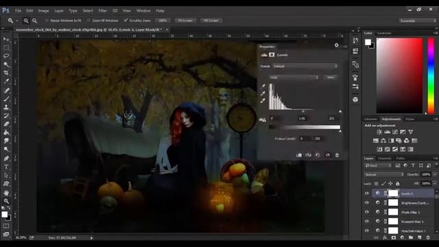 This Is Halloween - Speed art in Photoshop смотреть онлайн