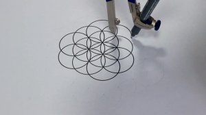 Drawing the Flower of Life in Real Time | Sacred Geometry Drawing