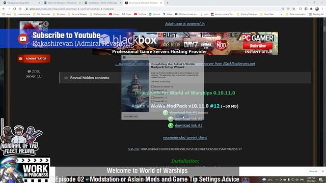 [Admiral Revan] Tutorial Video - Episode 02 - Modstation / Aslain and Game Tips смотреть онлайн