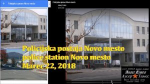 Police report against state of Israel in city of Novo mesto on March 22 2018