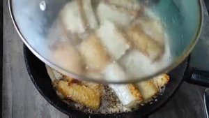 РЫБА ЖАРЕНАЯ? щука в омлете? гарнир рис рассыпчатый в микроволновке ?