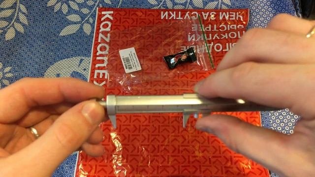 Ручка штангенциркуль + подарок из маркетплейса КазаньЭкспресс. Проверка на точность измерение.